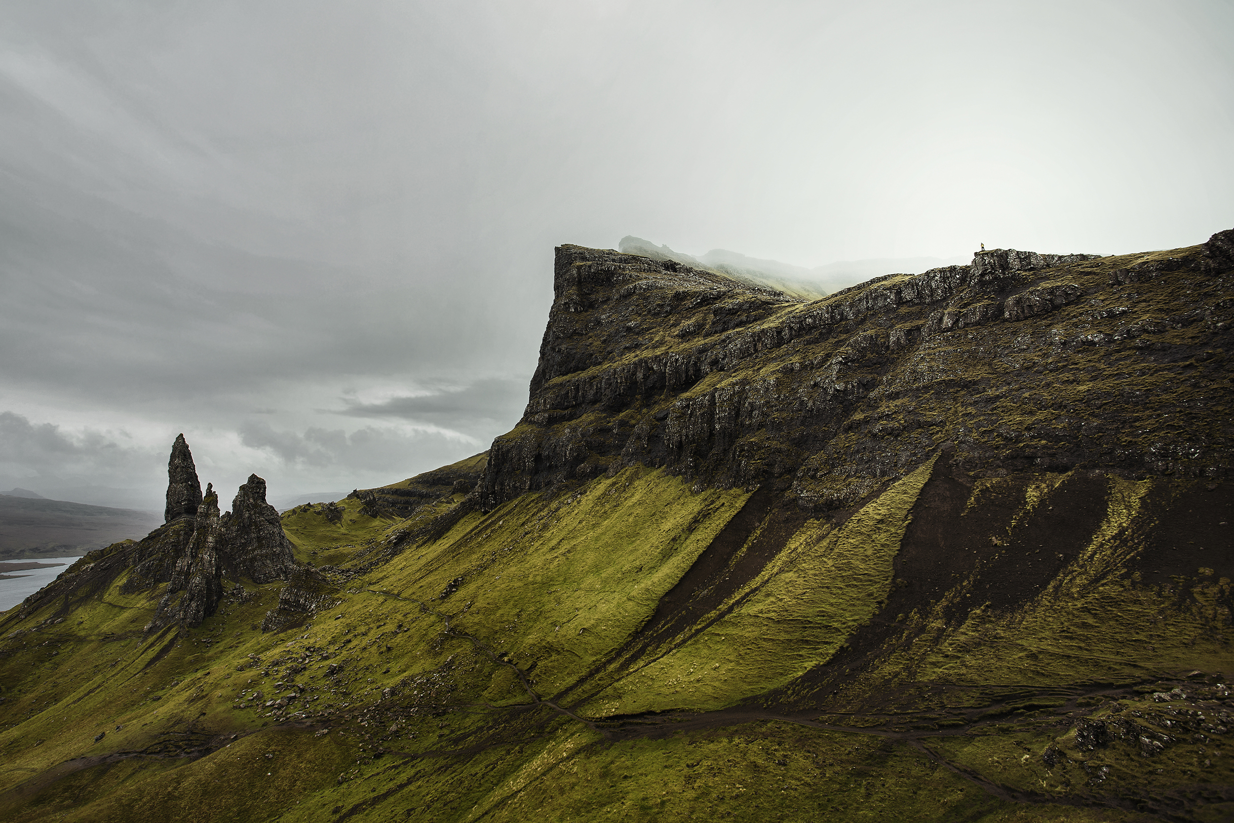 Photo de paysage en Ecosse, le old man of Storr