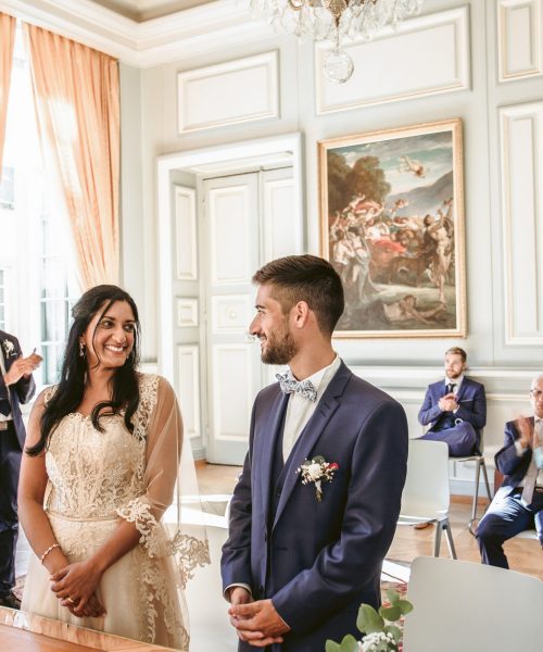 Mariés lors d'une cérémonie civile à l'hôtel de ville de Metz