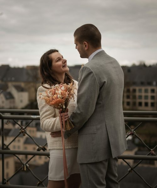 Couple de mariés au Luxembourg